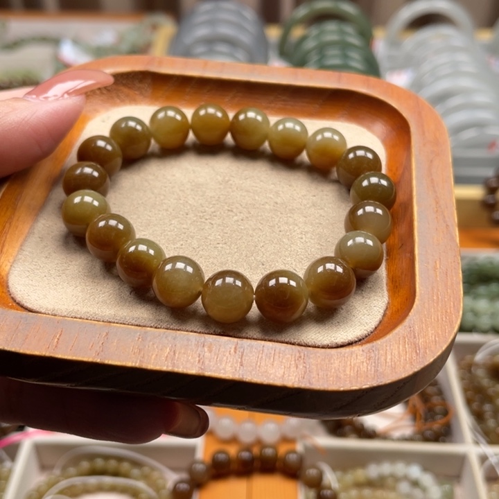 和田玉手串10mm未镶嵌