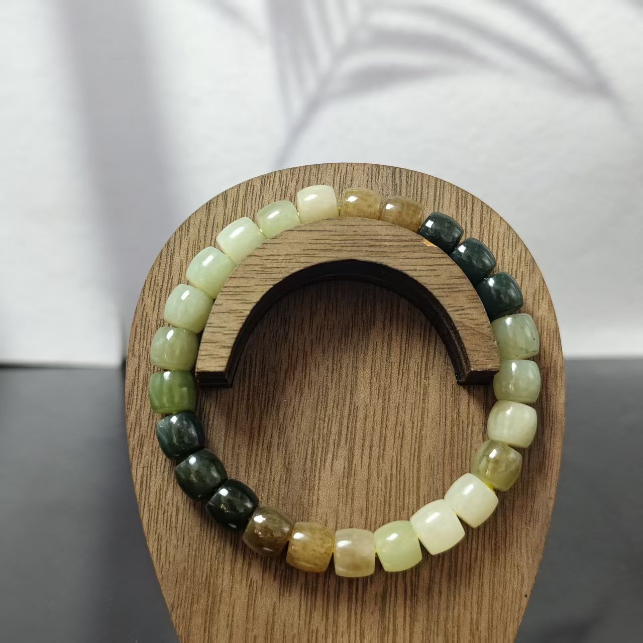 Z和田玉多宝桶珠手串（卡8）4744