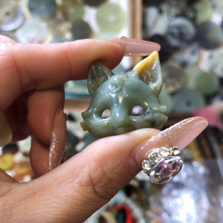 岫玉岫玉挂件吊坠未镶嵌