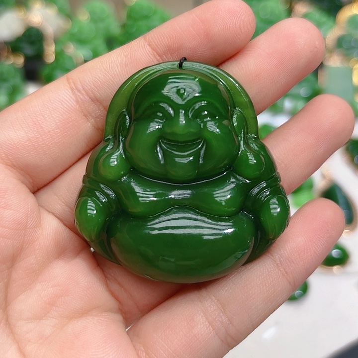 和田玉（碧玉）颈饰未镶嵌