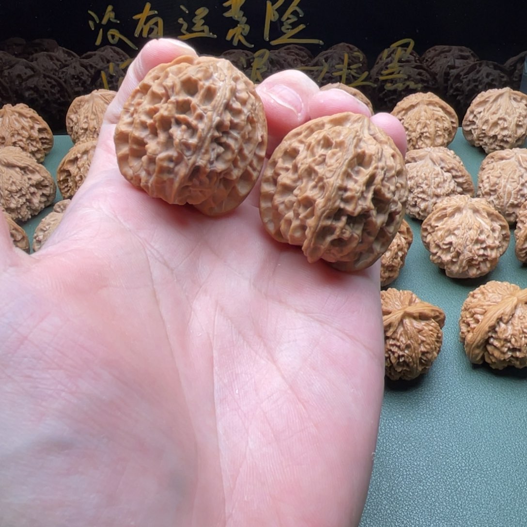 核桃把件37无药原装苹果园