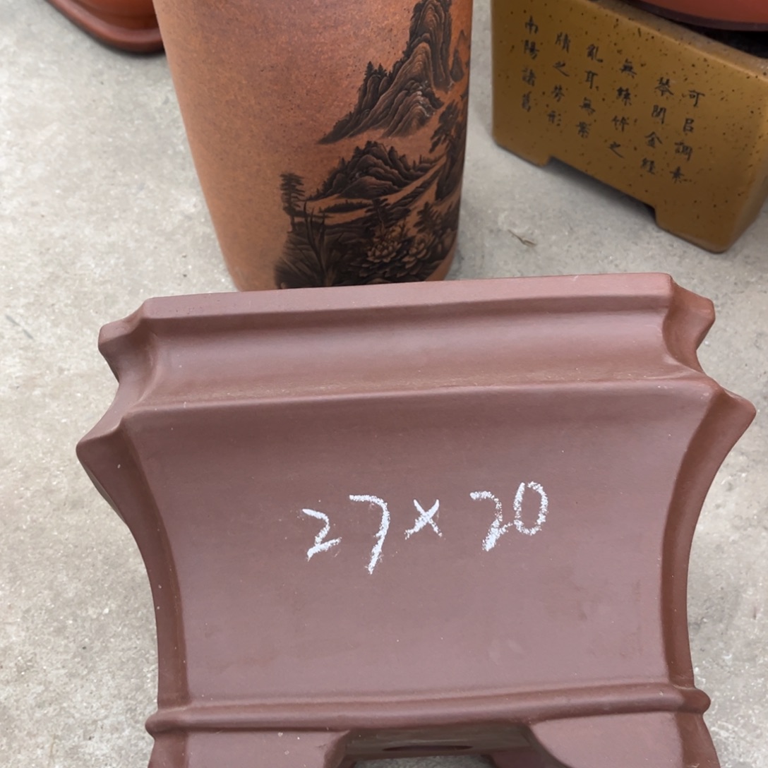 紫砂花盆盆景艺术