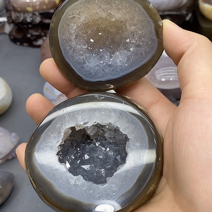 未镶嵌摆件紫晶聚宝盆