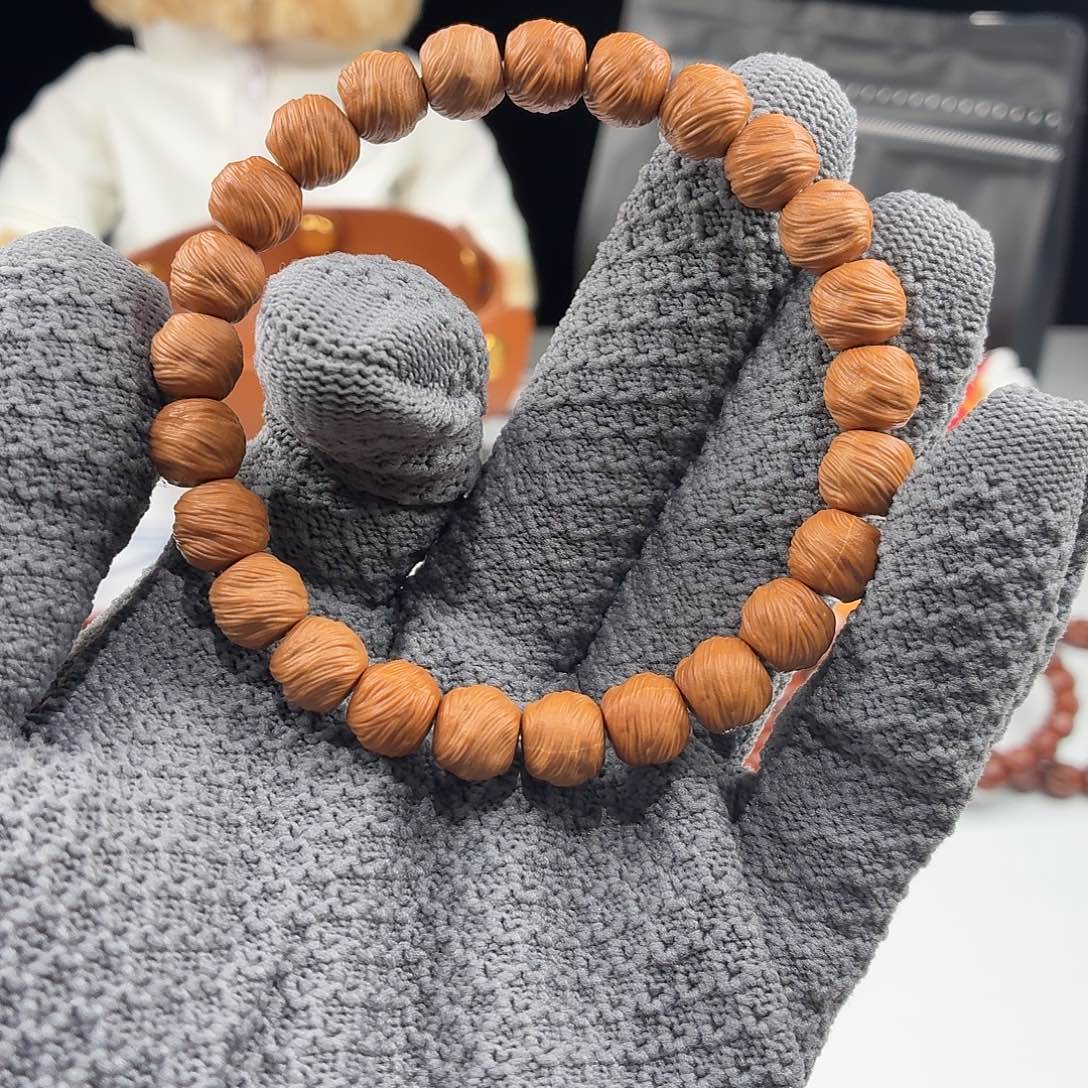 浪***川猴头核桃手串鬼印