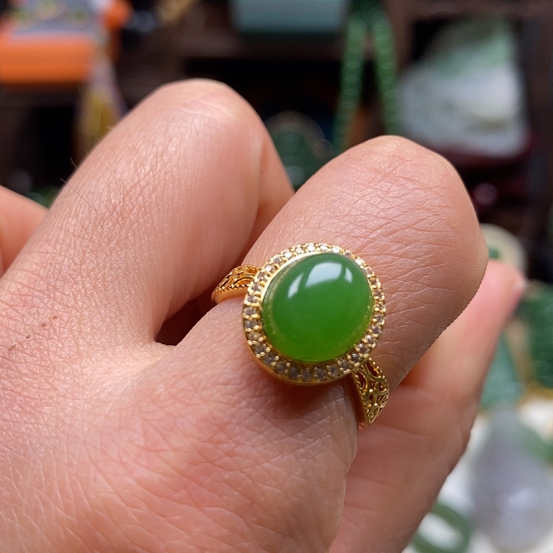 和田玉颈饰银S925镶嵌