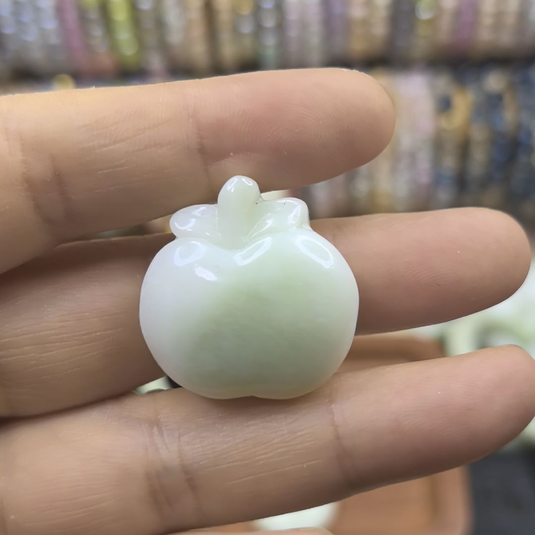 容***儿蓝田玉（蛇纹石化大理石玉）未镶嵌吊坠(赠链)