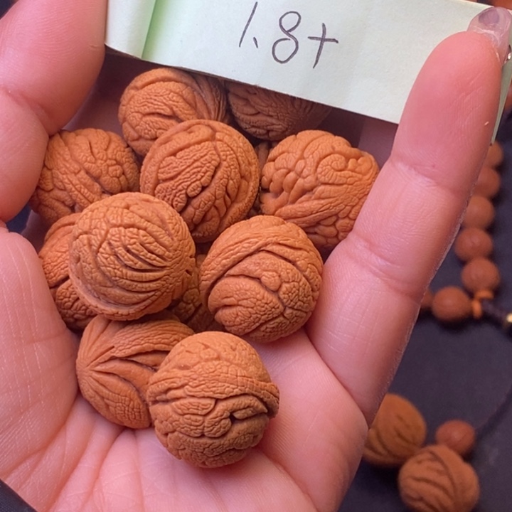 秦岭龙纹桃核14颗