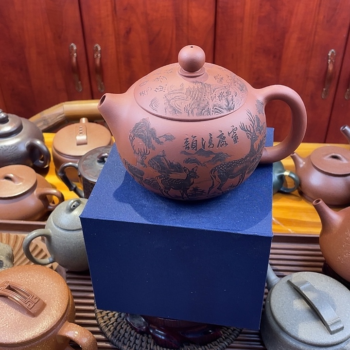 茶壶紫砂瑕处理一件