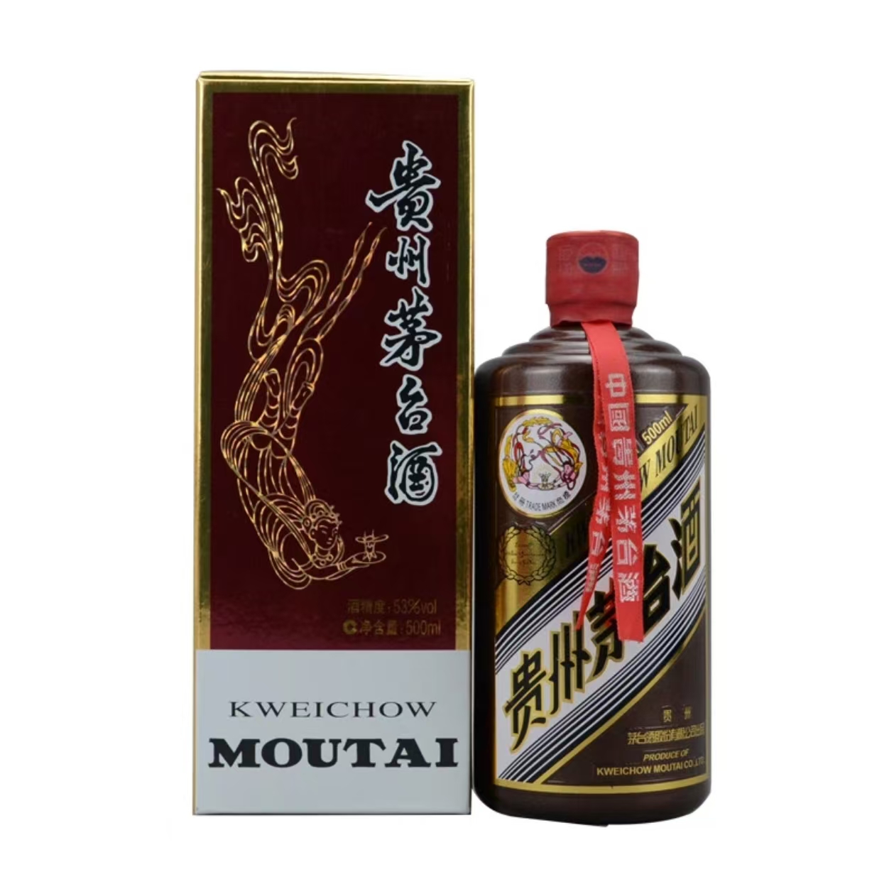 KWEICHOW MOUTAI/贵州茅台地图龙500ml53度酱香型白酒53度