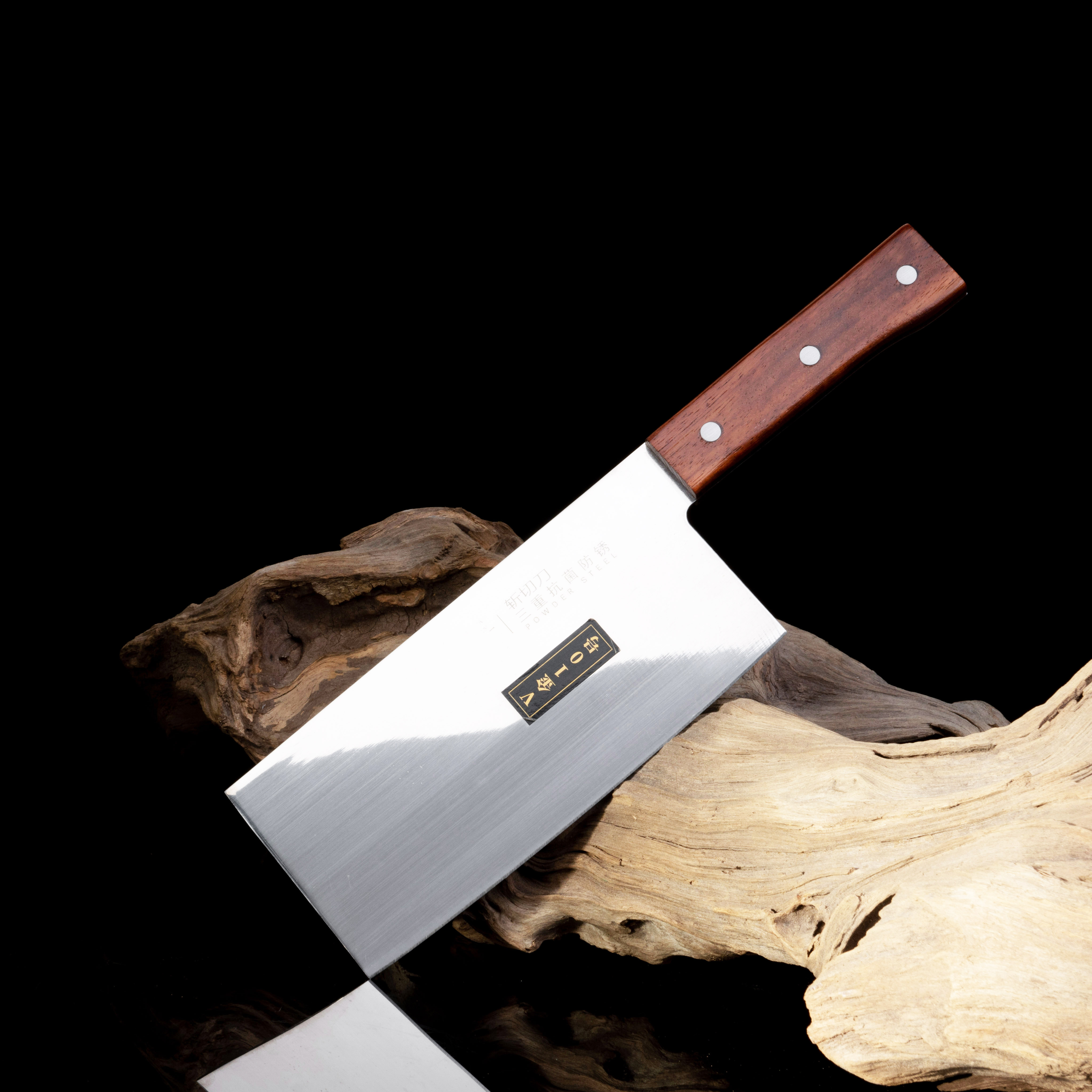 龙泉-V金系列菜刀 厨房家用斩骨刀斩切刀一体锻打刀具