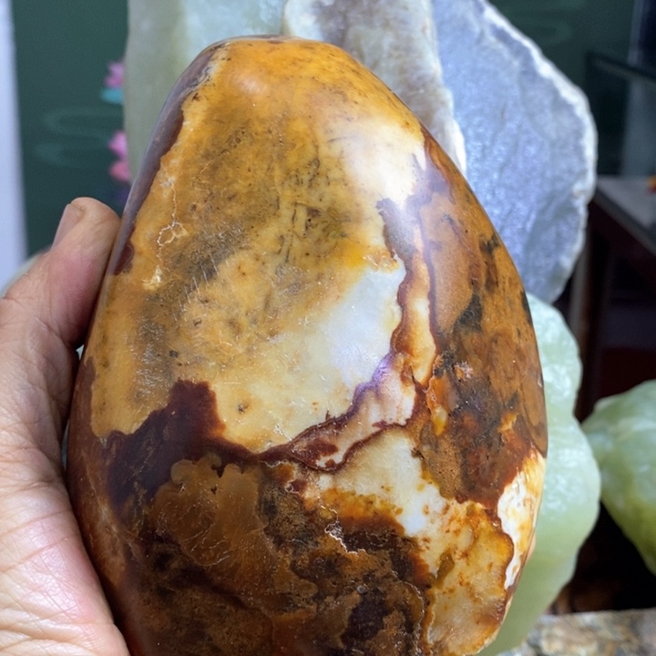 蛇纹石玉珠宝岫玉原石未镶嵌