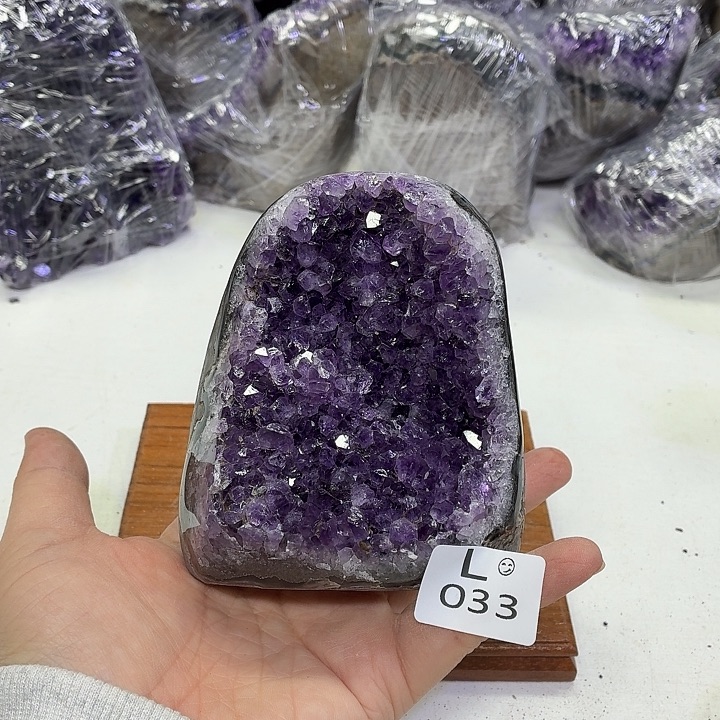 未镶嵌水晶摆件天然紫水晶