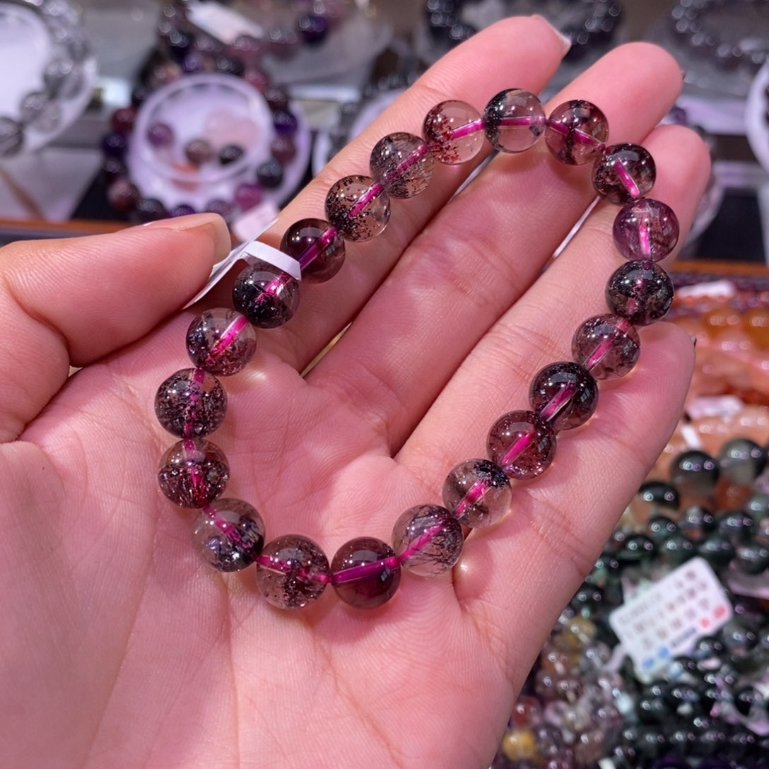 水晶手串未镶嵌超七9+