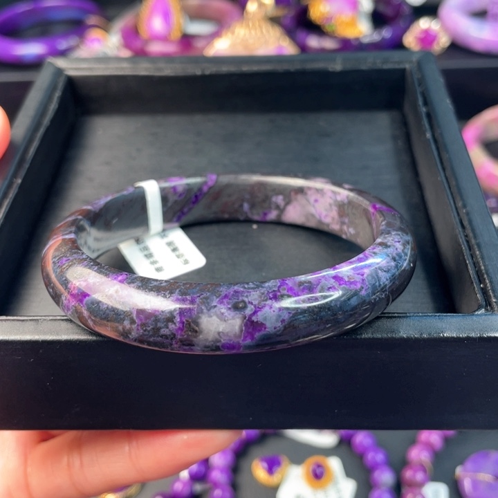 苏纪石（舒俱来）手镯未镶嵌铁皮樱花手镯