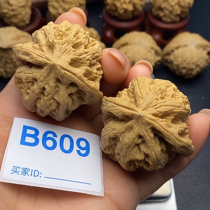 文玩核桃把件粗筋4.6，克重57