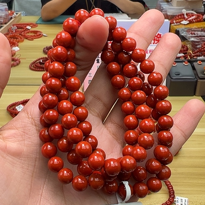 南红玛瑙多样性发一，卡7mm➕未镶嵌