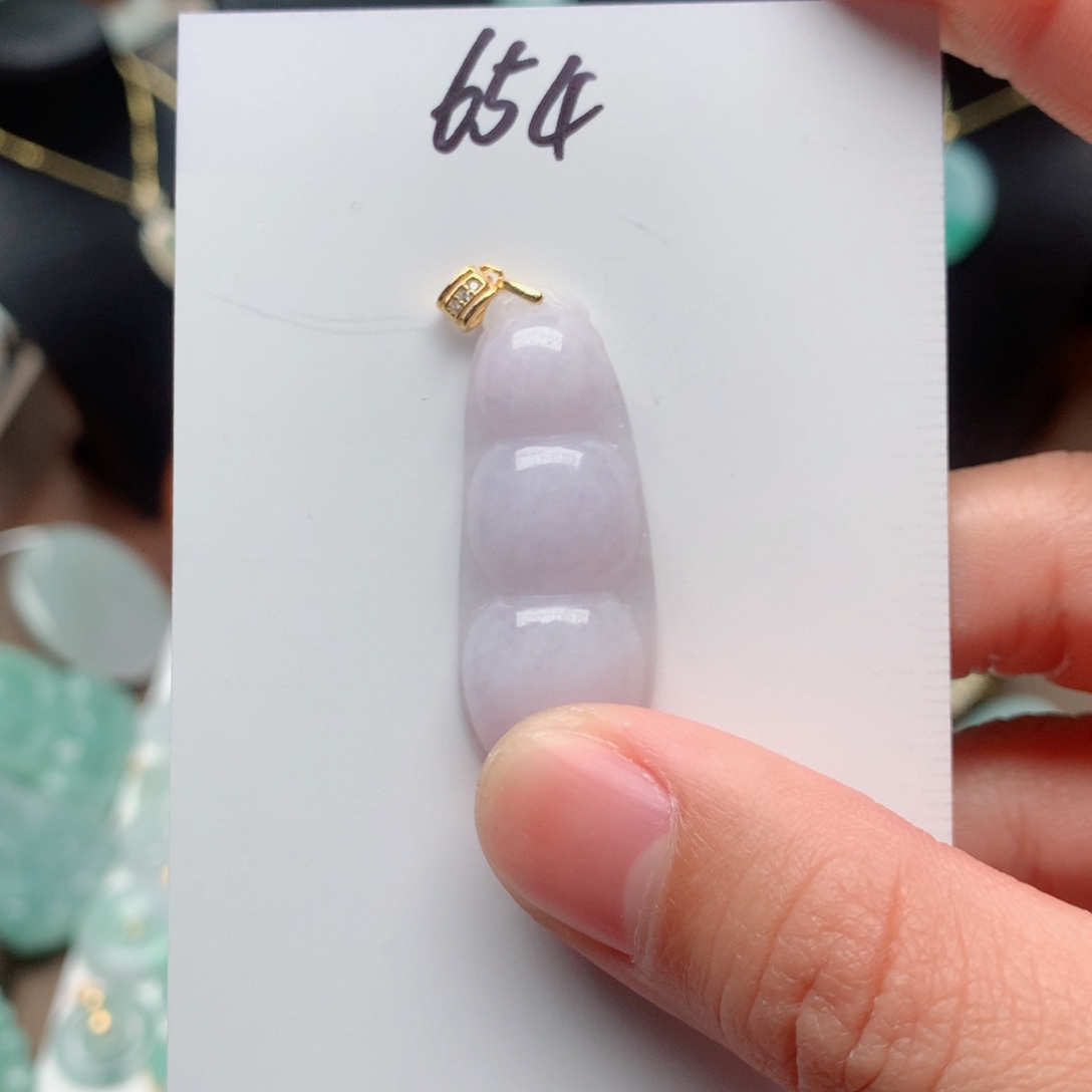 翡翠颈饰银S925镀金镶嵌吊坠