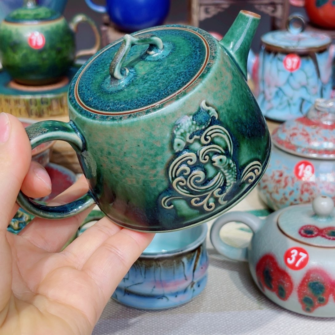 喜***号瓷片禹州钧瓷艺术作品