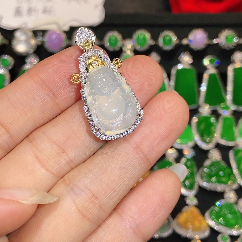 【闪购商品】翡翠未镶嵌颈饰天然翡翠