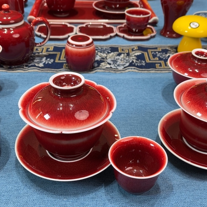 且***）景德镇陶瓷元宝盖碗