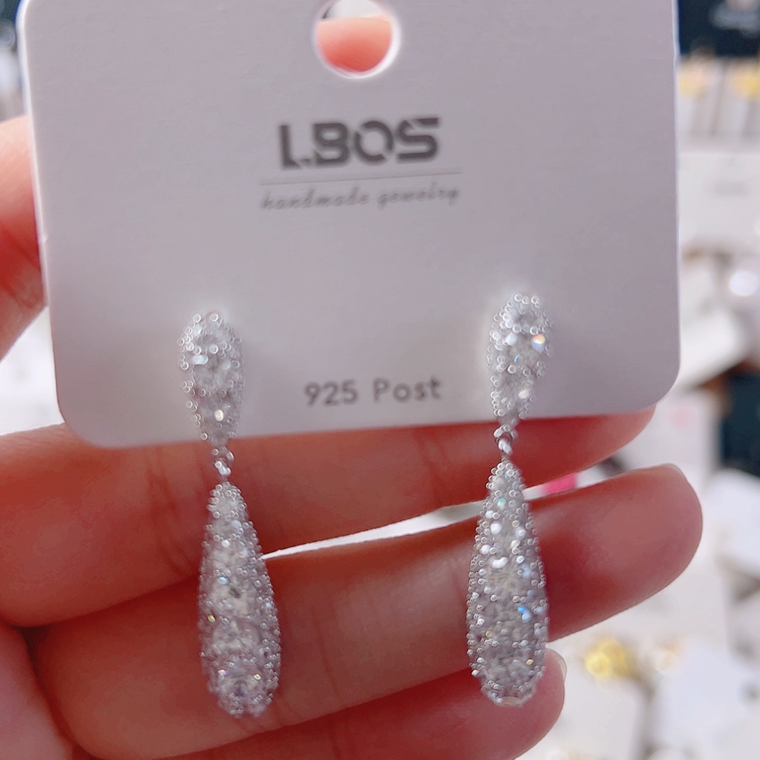 琉璃纯铜合金耳环的