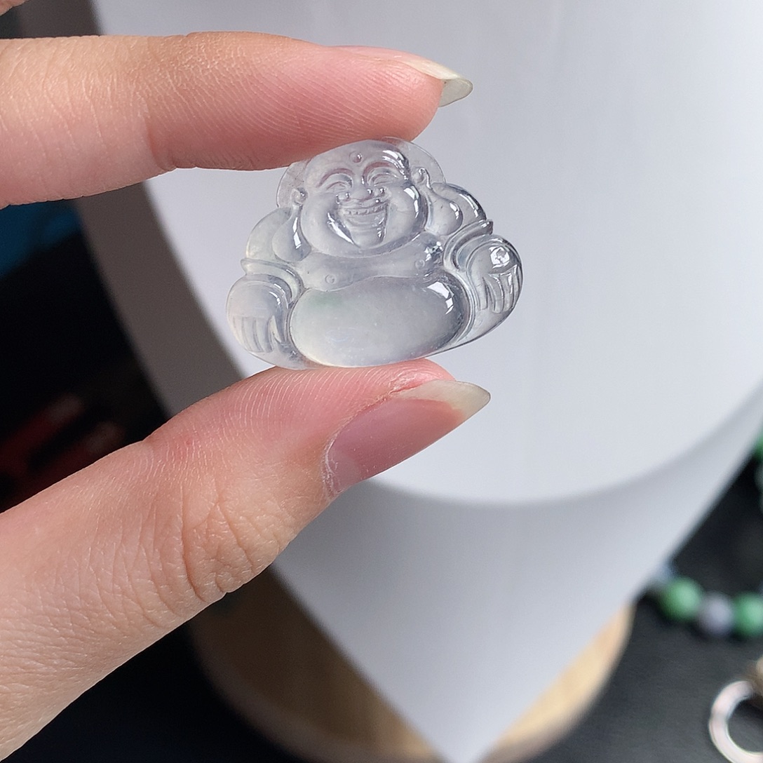 翡翠裸石缅甸天然A货翡翠冰种佛公