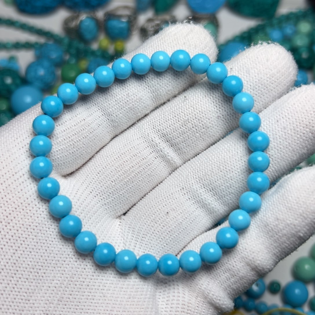 卡6+蓝珠子手串手链