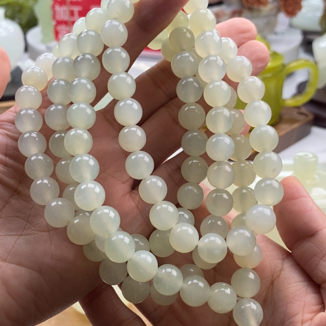 未镶嵌岫玉四大名玉手串108颗