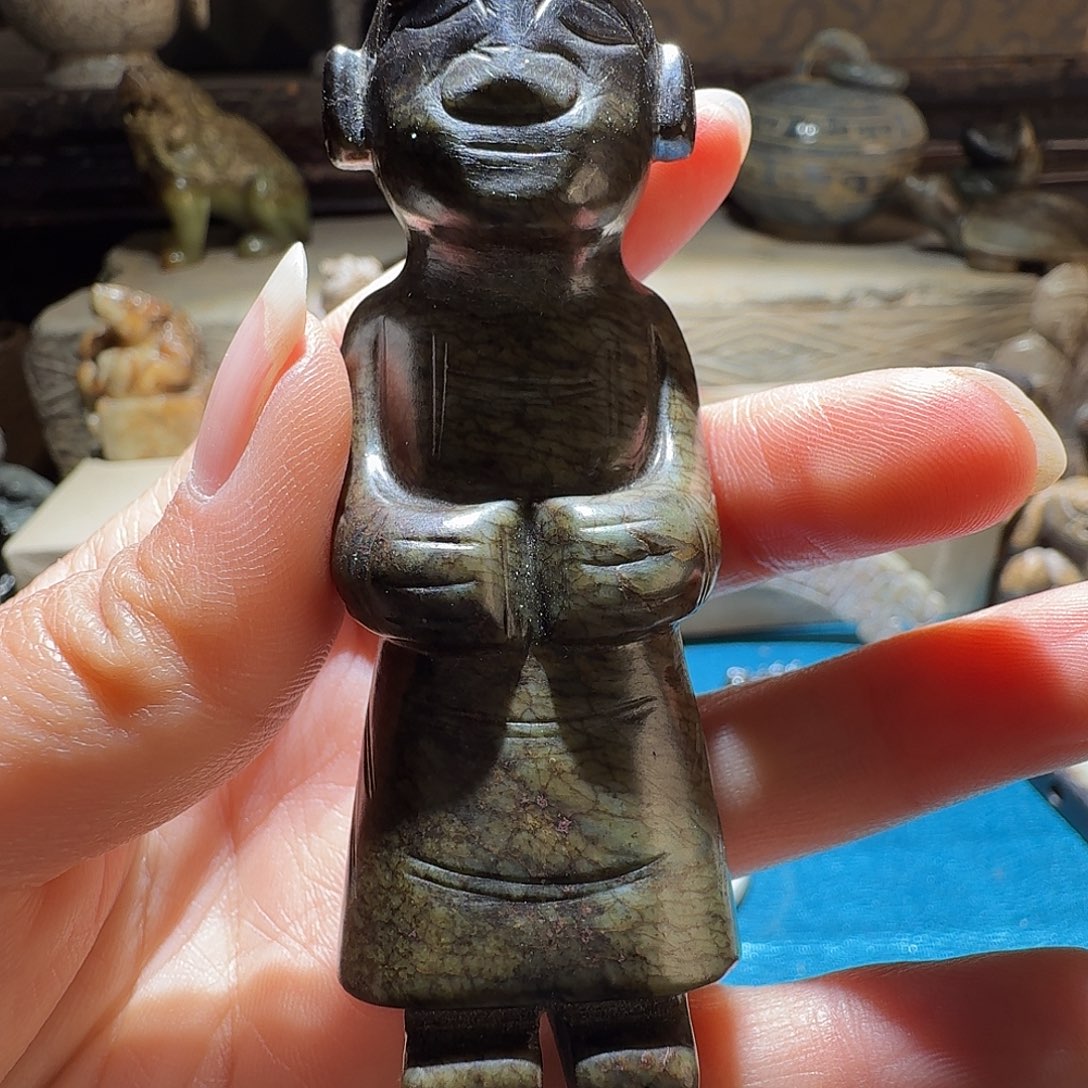 夏***軍和田玉未镶嵌挂件