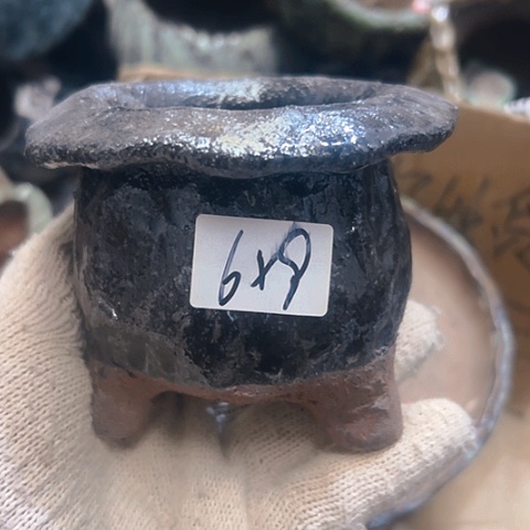 红陶粗陶花盆手工