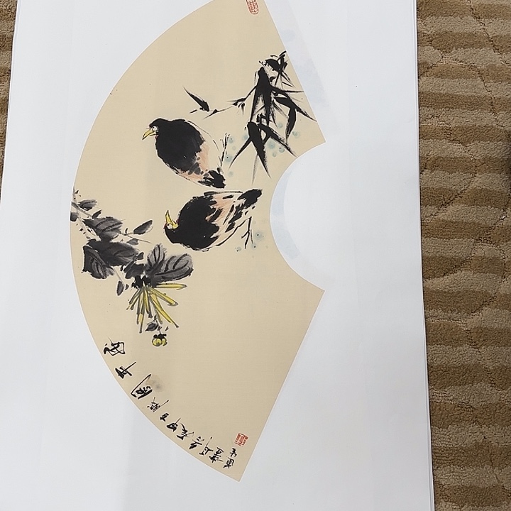 国画花鸟等多种鸟类和