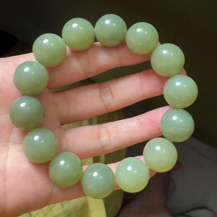 和田玉未镶嵌颈饰青黄口16