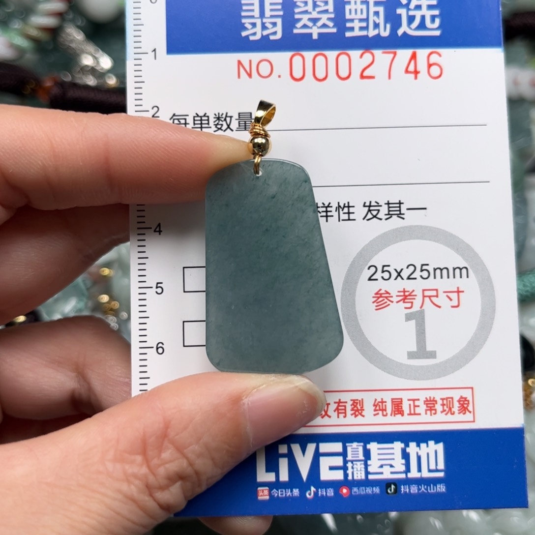 翡翠颈饰未镶嵌不含链2746