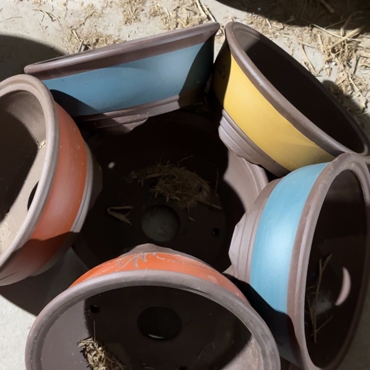 紫砂花盆100-6。        