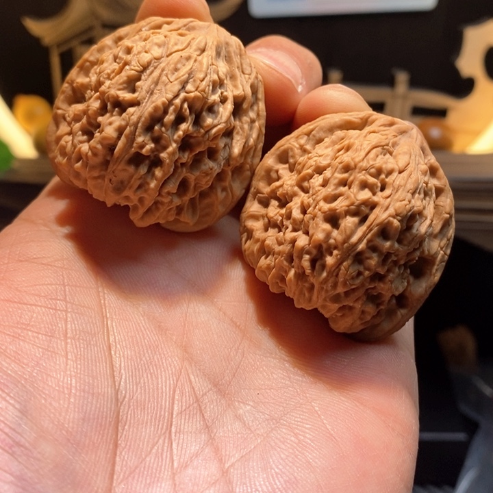 文玩核桃把件仧*?40天残收藏4038号