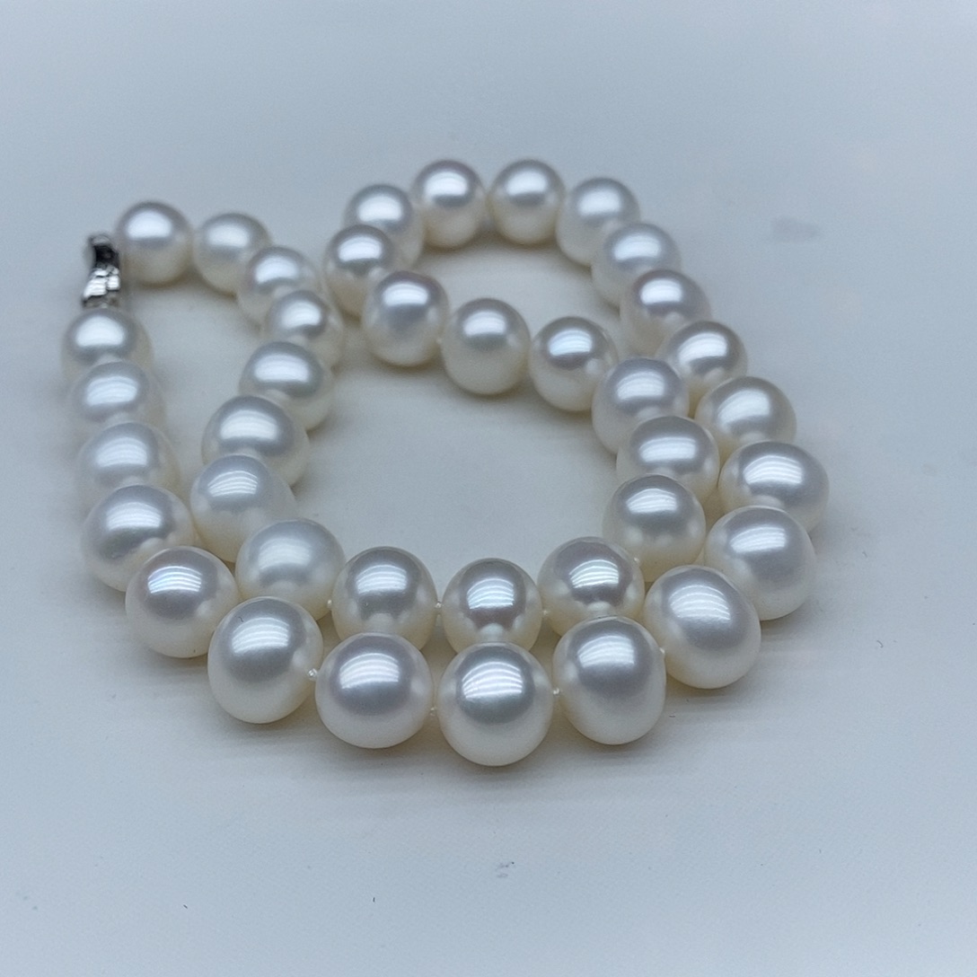淡水珍珠颈饰银S925镶嵌