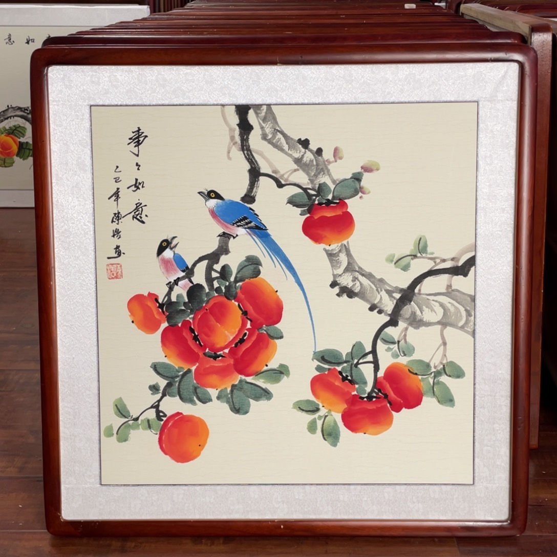 国画带框尺寸63*63厘米