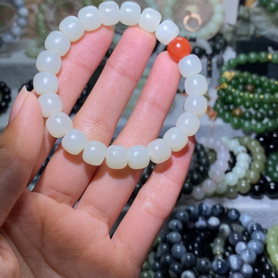 和田玉未镶嵌手链