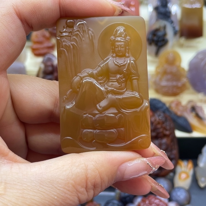 玛瑙/玉髓吊坠(赠链)未镶嵌吊坠