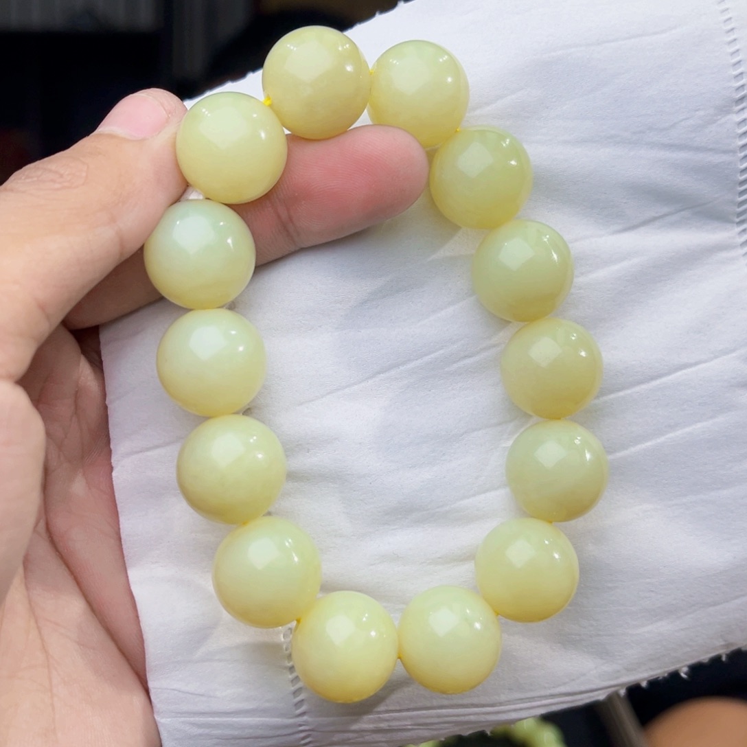 和田玉未镶嵌手串天然和田玉新疆若羌黄口料卡16