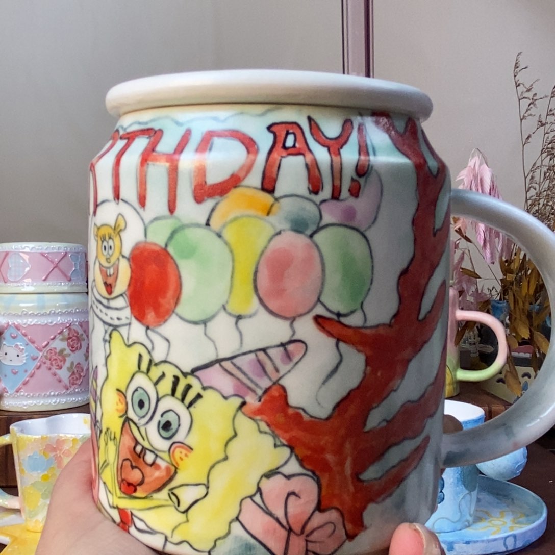 杯景德镇手绘水杯