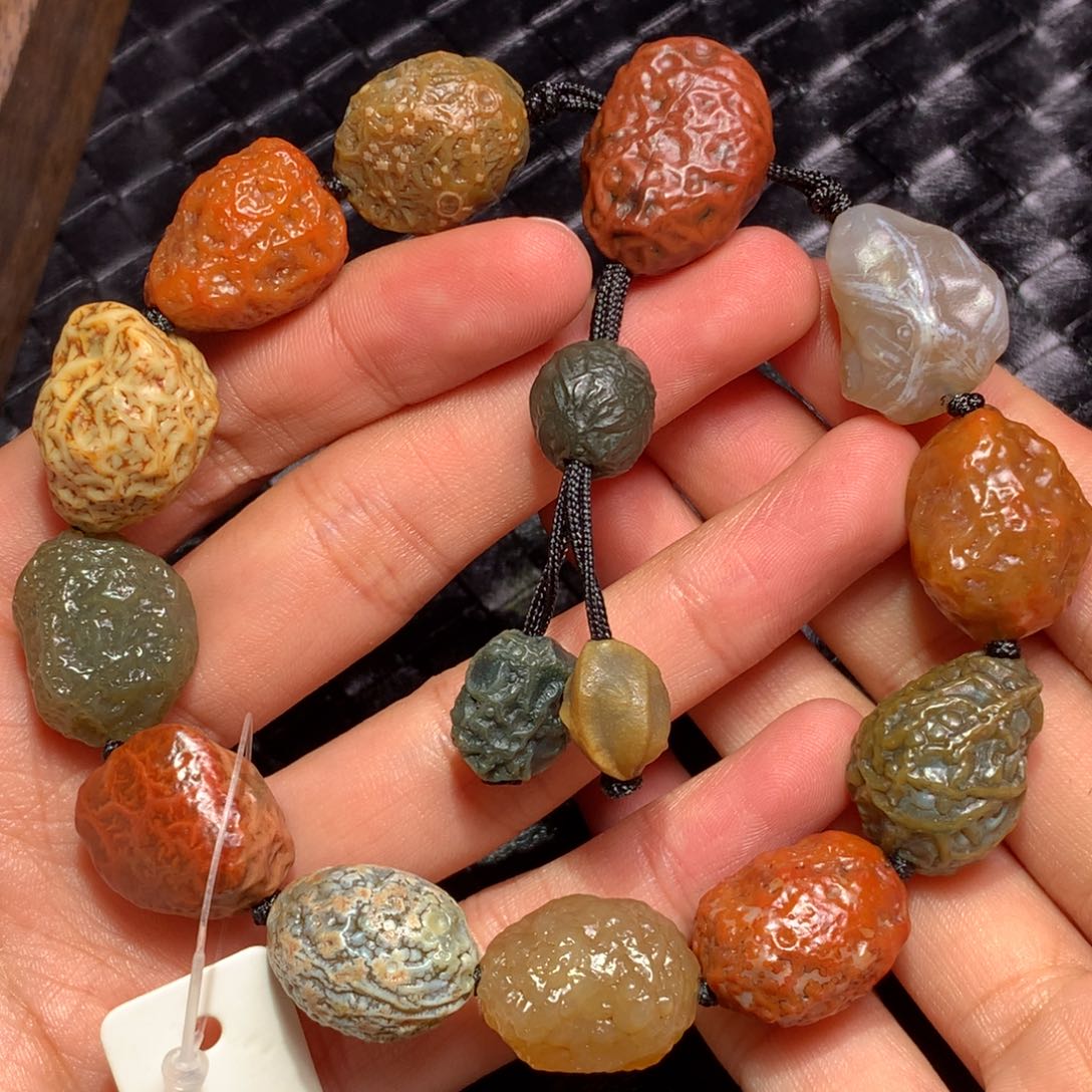 未镶嵌玛瑙/玉髓珠宝半成品