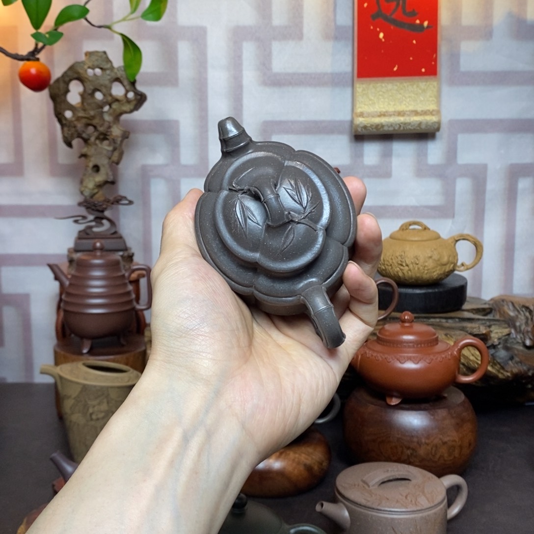 紫砂茶具老段海棠竹