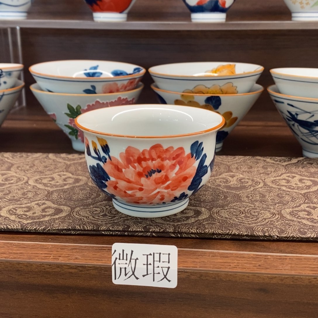 釉下彩老陶泥手工绘制