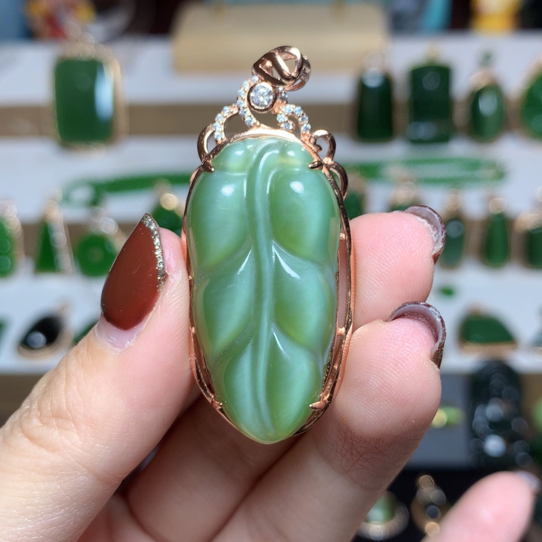 和田玉（碧玉）吊坠未镶嵌