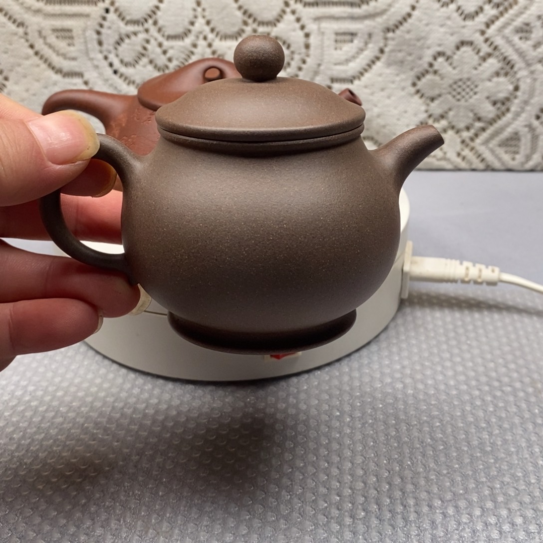 紫砂茶壶青灰紫泥