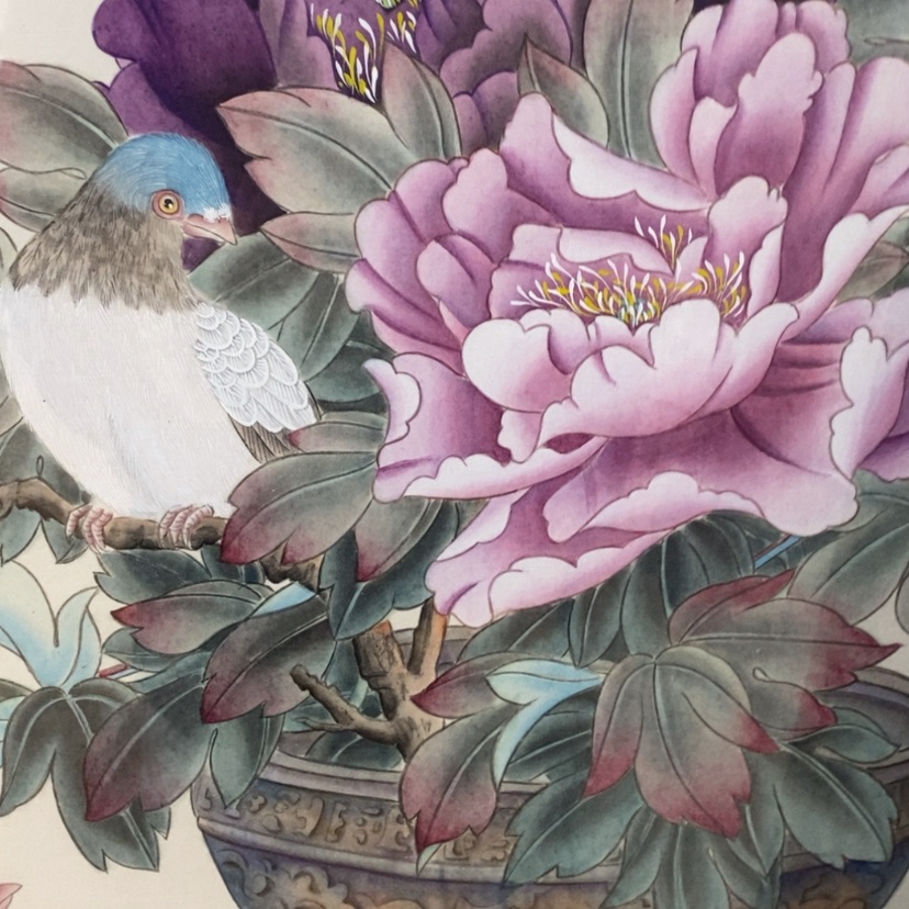 【闪购商品】国画手绘国画工笔带框