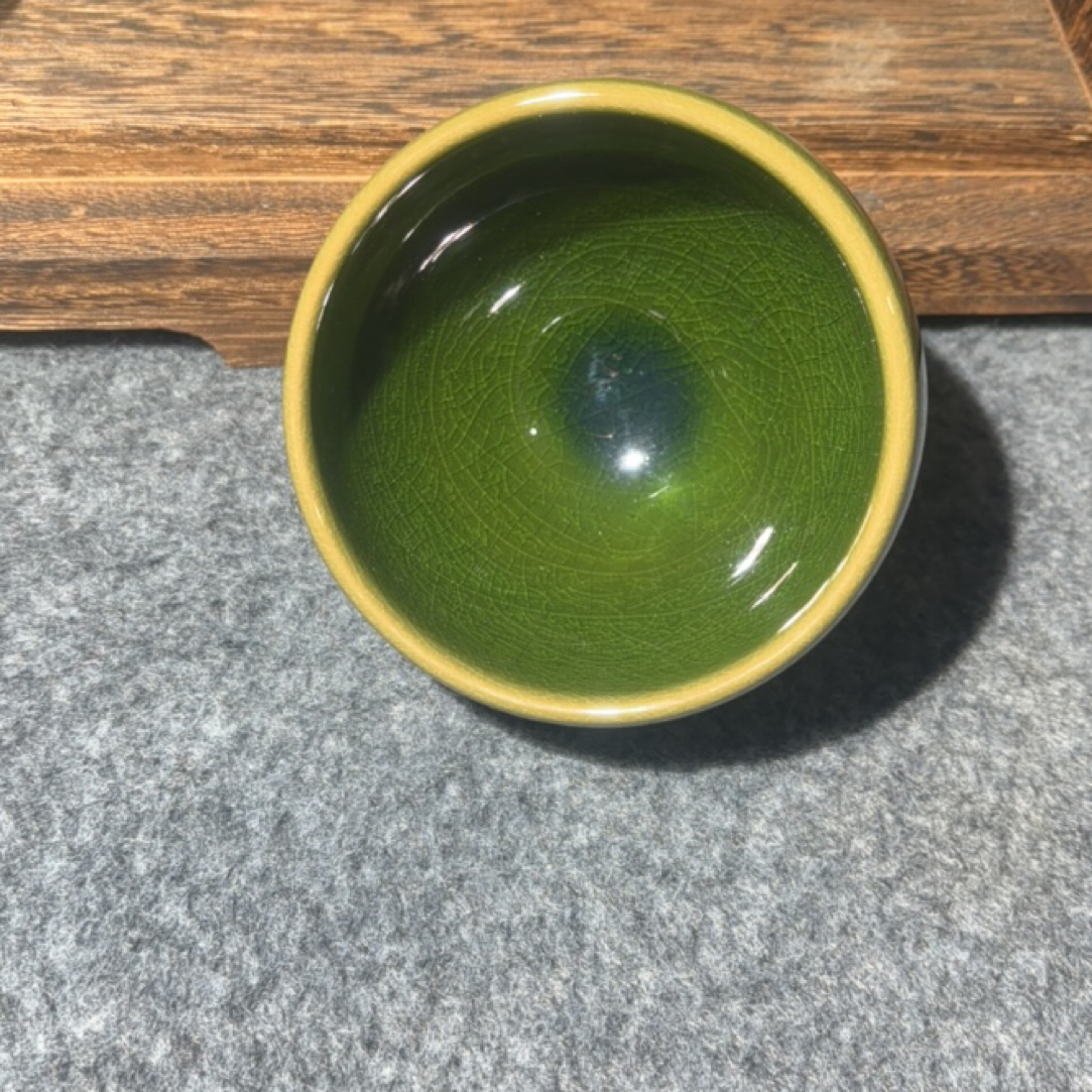 帝王绿(单杯)建盏主人杯