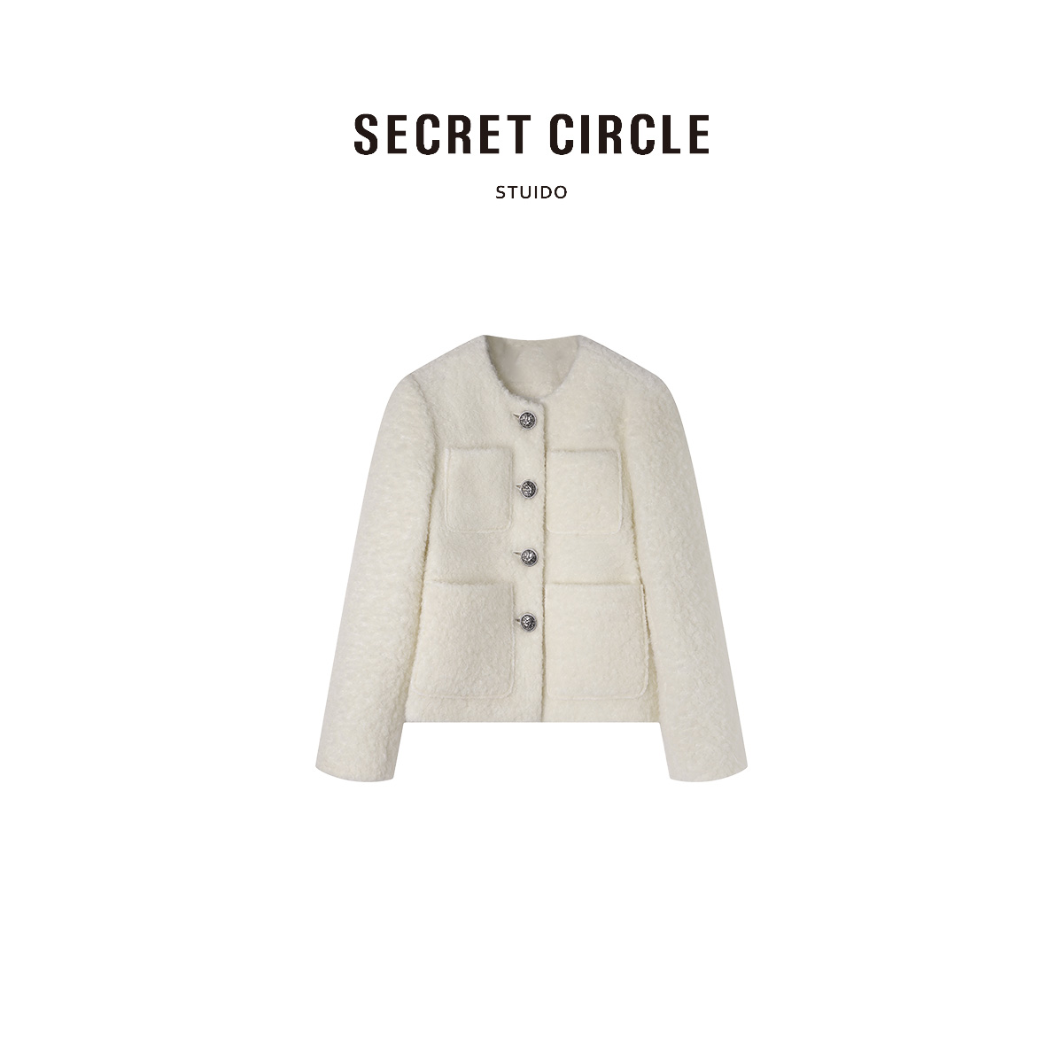 【楚铃专属】 · 盐系法式圆领单排扣高级小香风短外套30312