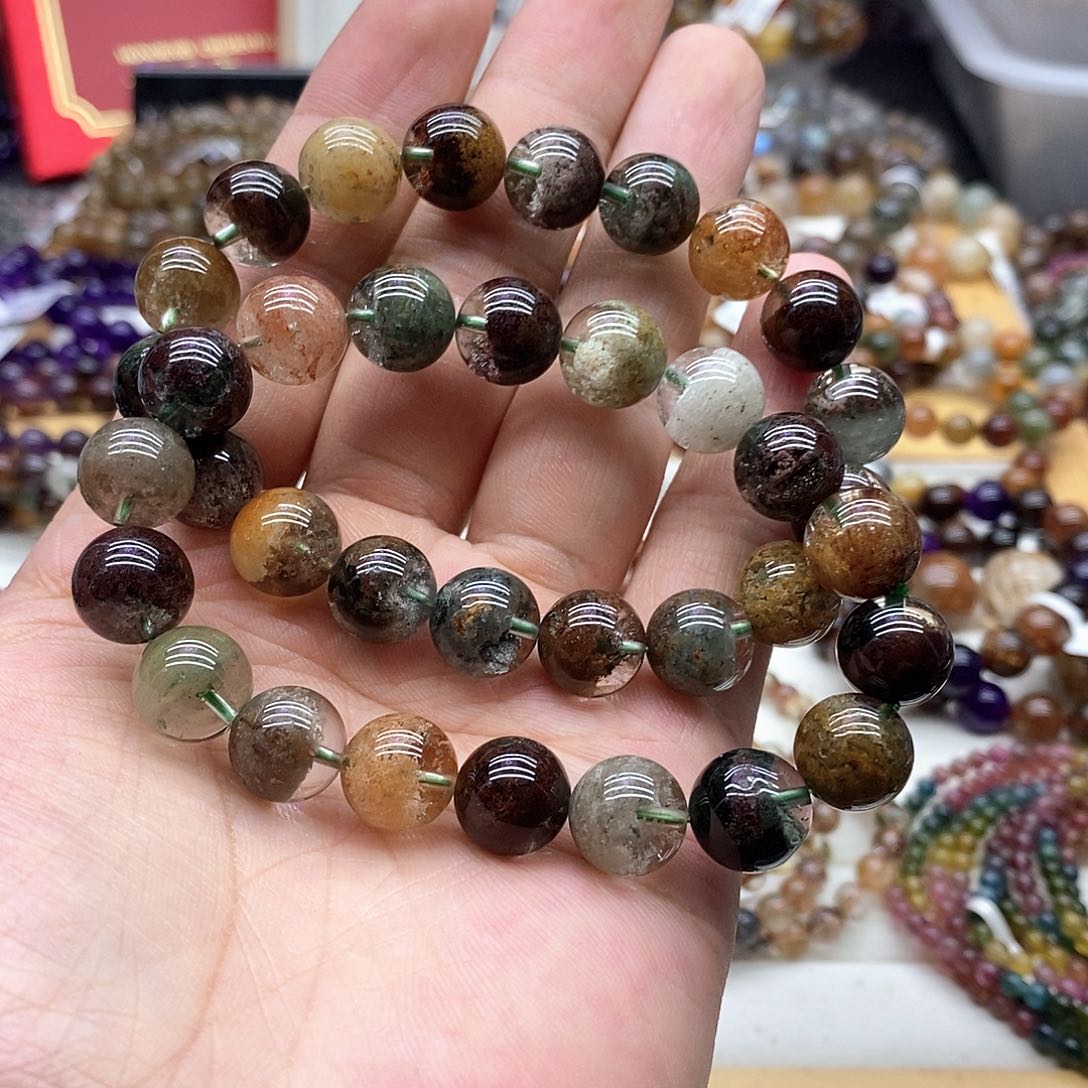 水晶手链未镶嵌多样性发货发一条